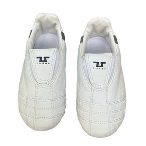 Tusah Taekwondo TKD White Indoor Martial Arts Shoes Size 1 Kids